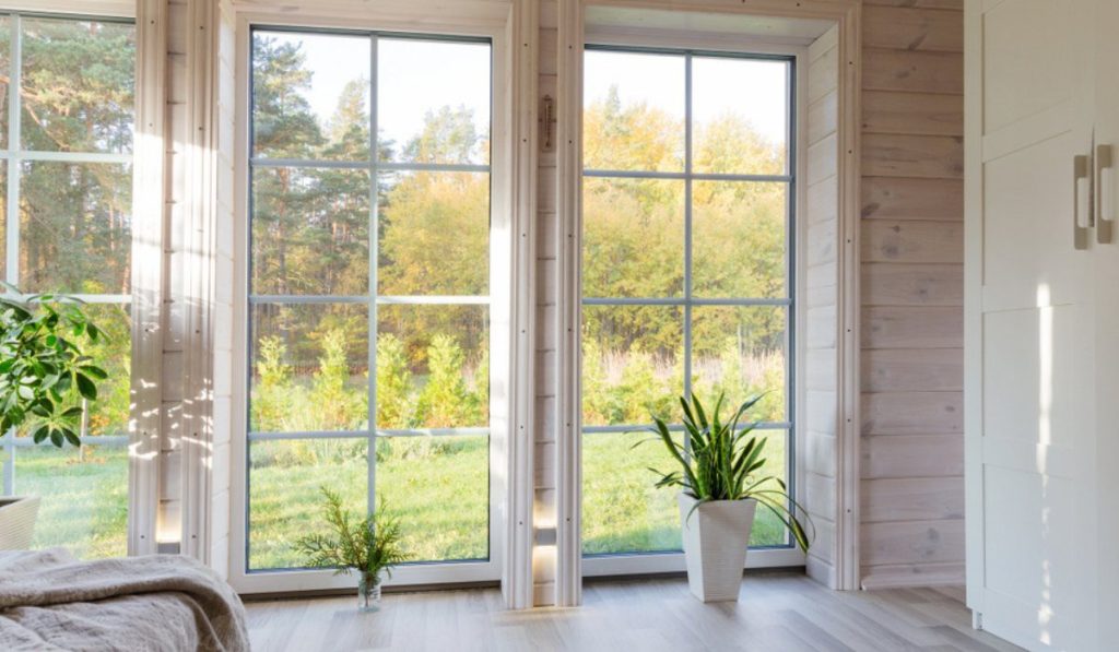 glass doors
