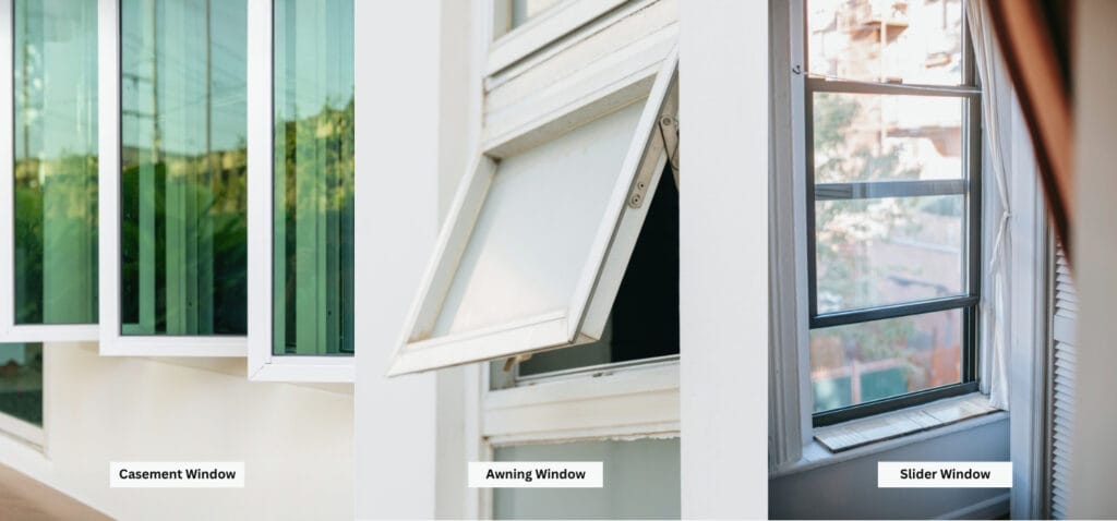 casement vs slider vs awning windows
